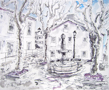 Plaza de San Roque en santiago de Compostela. Carlos Pardo www.artcarlospardo.com