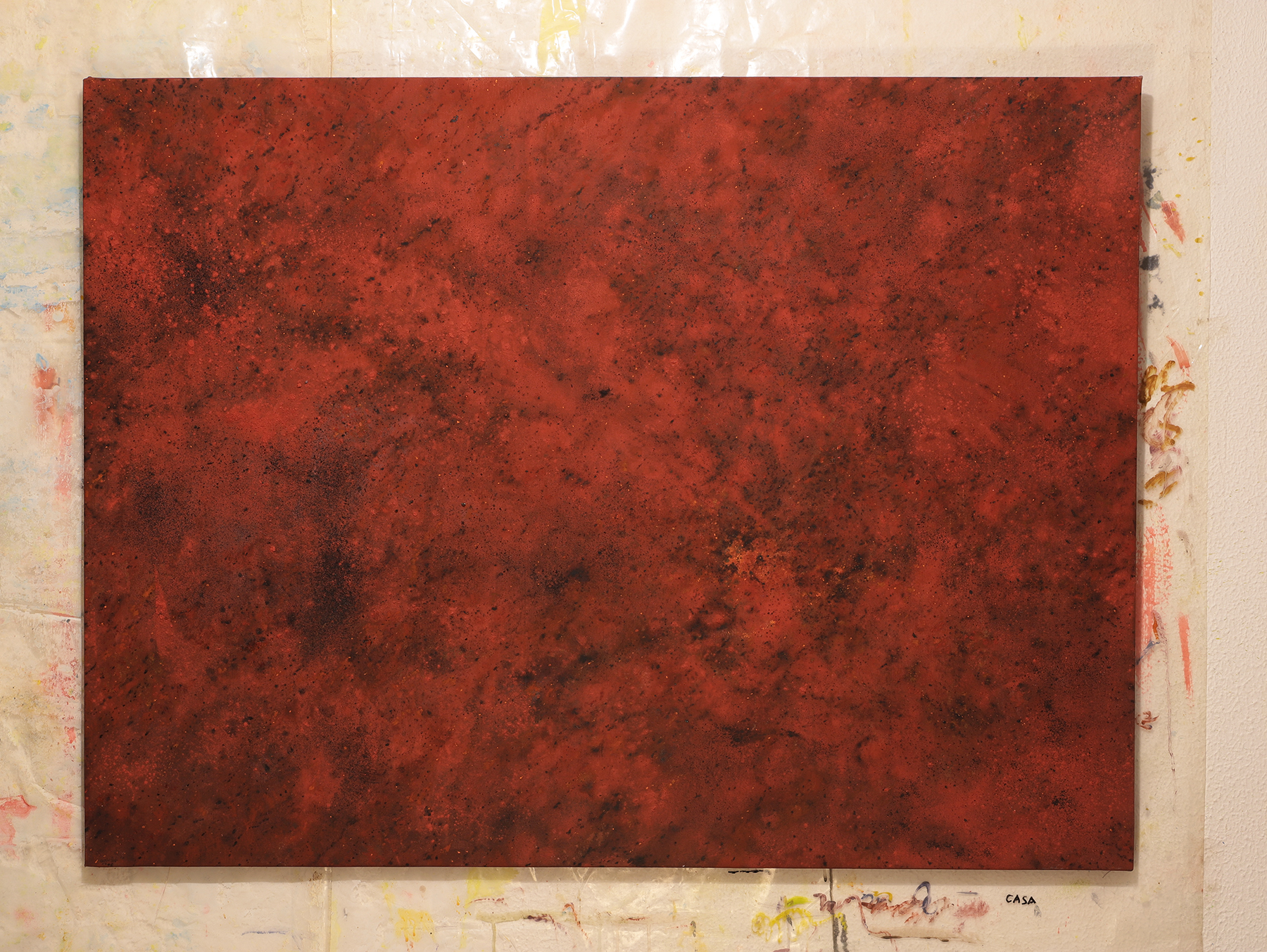 "Red..." in Carlos Pardo's atelier