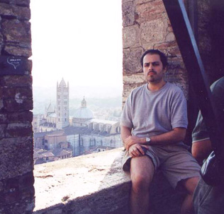 Impressed at Torre del Mangia, Sienna Italy August 2001. 